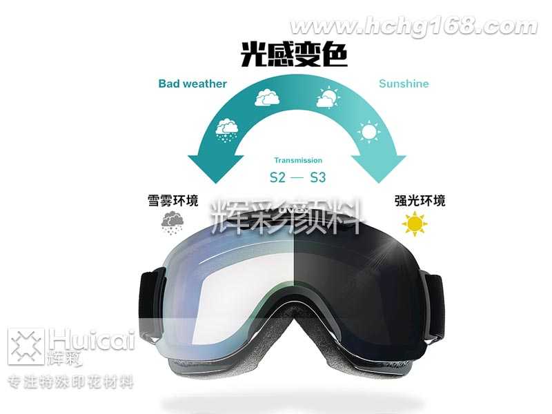 光变粉| 智能感光变色滑雪镜
